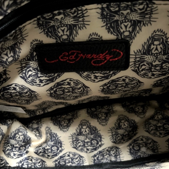 Ed Hardy Dead or Alive Mini Backpack Skull Horse Rhinestone Tattoo Bag NWT main image 9